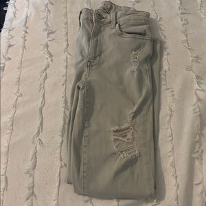 American Eagle light green skinny jeans